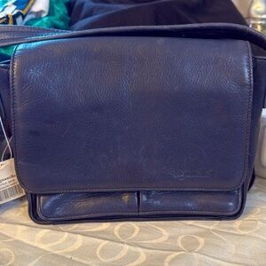 Tignanello Navy Blue Shoulder Bag